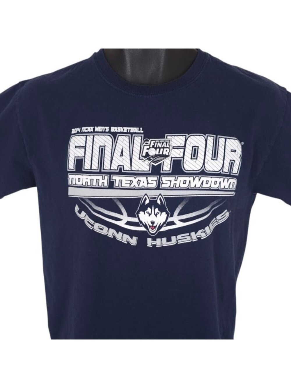 UConn Huskies T Shirt Youth Size Large Blue Final Four Basketball North Texas